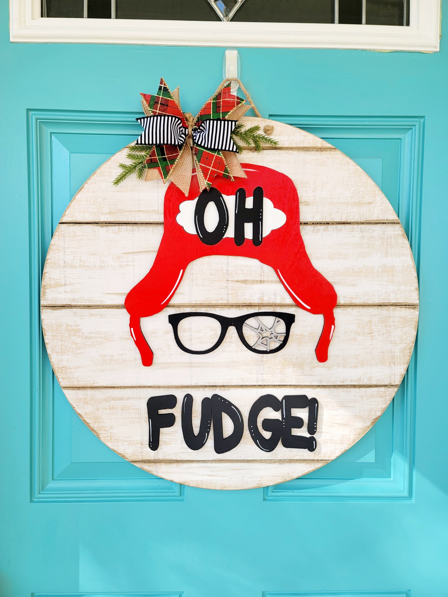 Oh Fudge! A Christmas Story Door Hanger