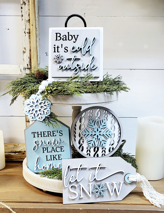 Baby it’s Cold Outside Tiered Tray Set