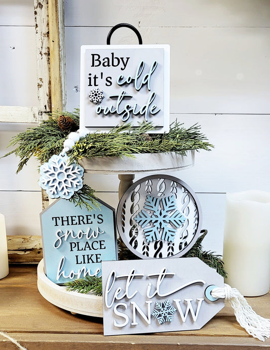 Baby it’s Cold Outside Tiered Tray Set- wholesale