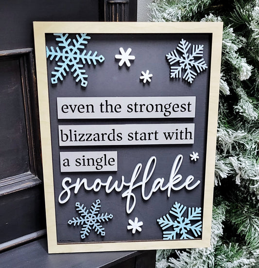Single Snowflake Sign