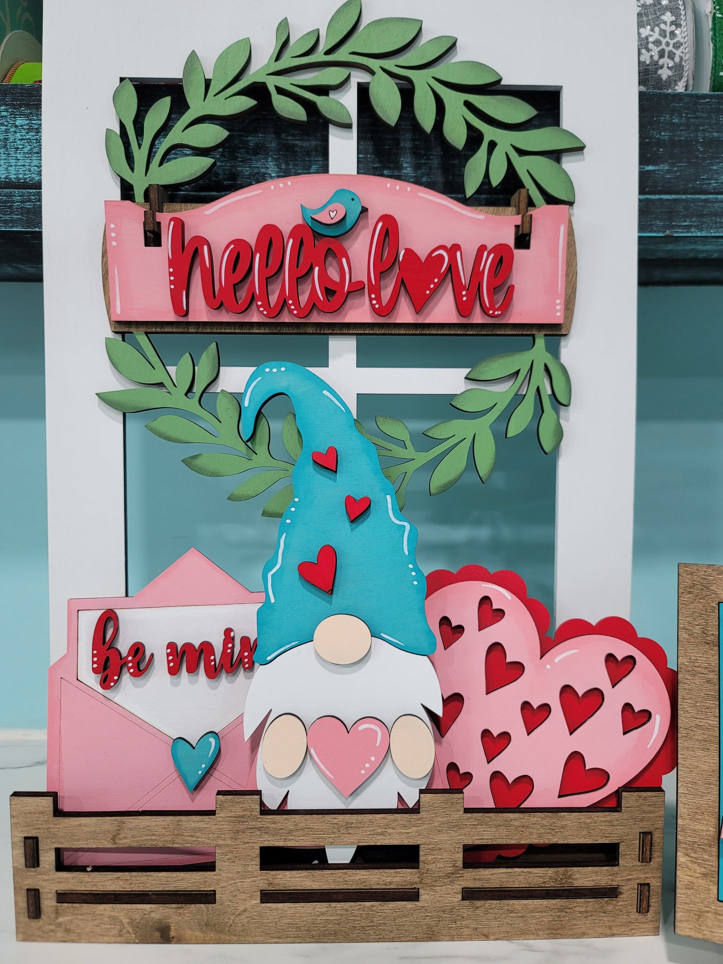 Valentine's Gnome- Interchangeable Window Inserts