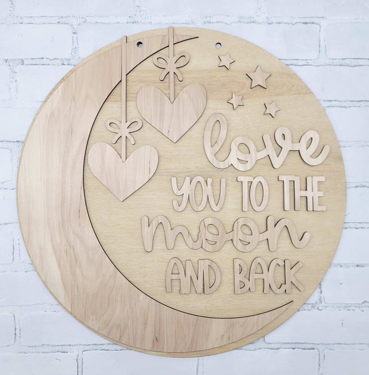 Love you to the Moon & Back Door Hanger