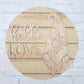 Hello Love Gnome Door Hanger