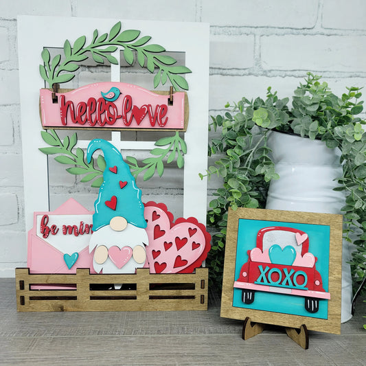 Valentine's Gnome- Interchangeable Inserts- wholesale