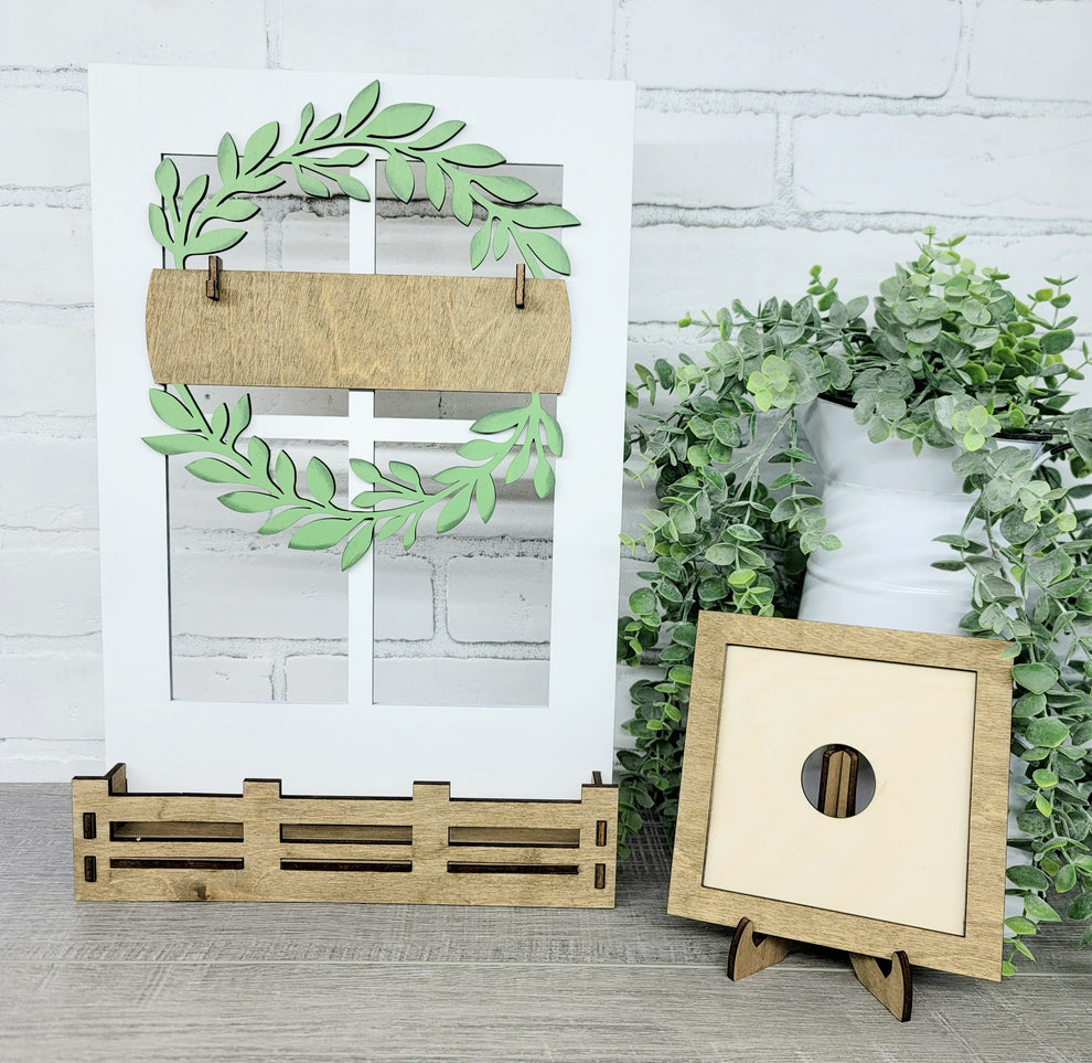 Window Crate + Freestanding Frame – Teal Moon Creations
