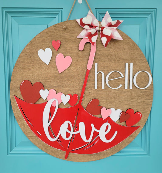 Love Umbrella Door Hanger