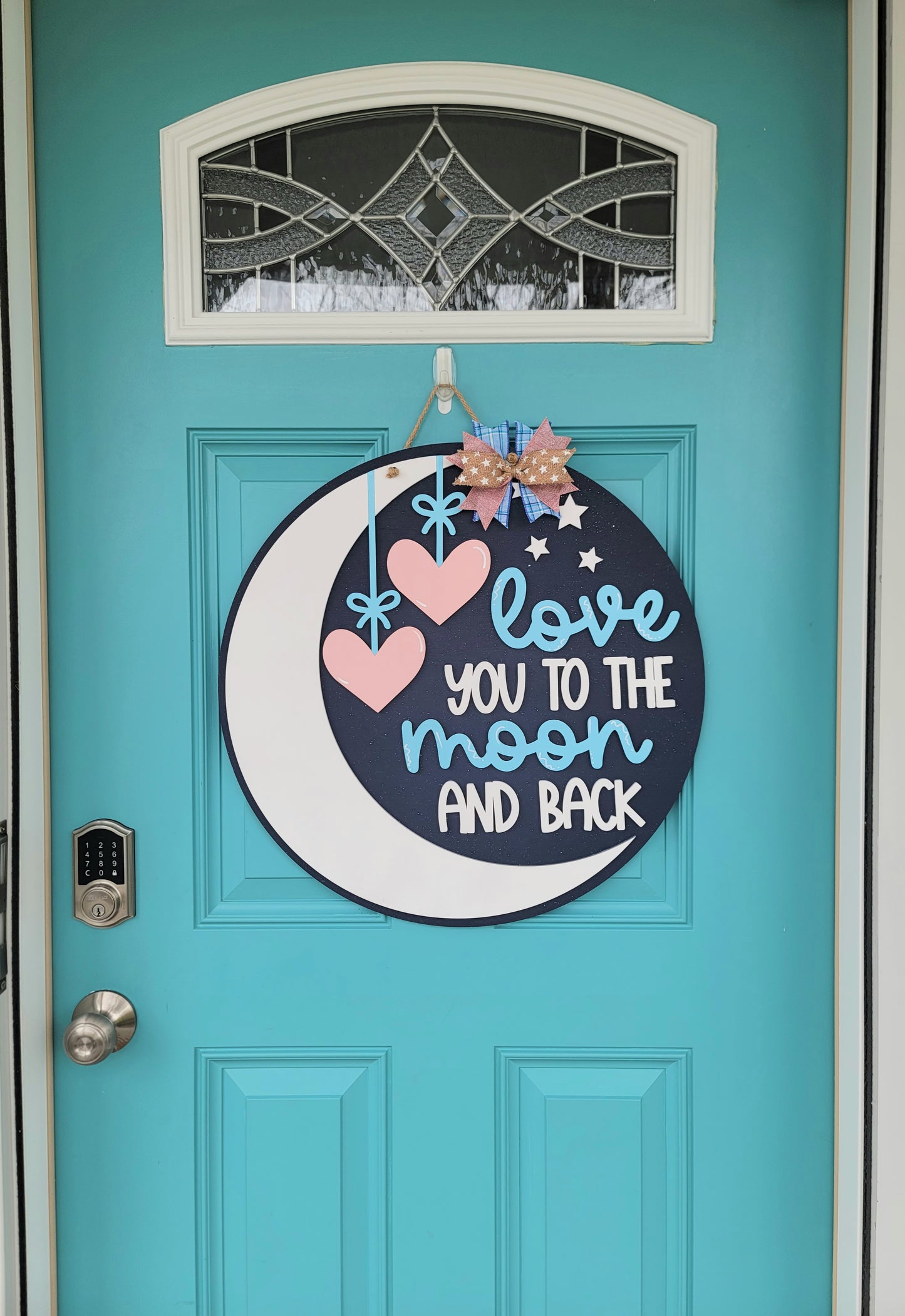 Love you to the Moon & Back Door Hanger