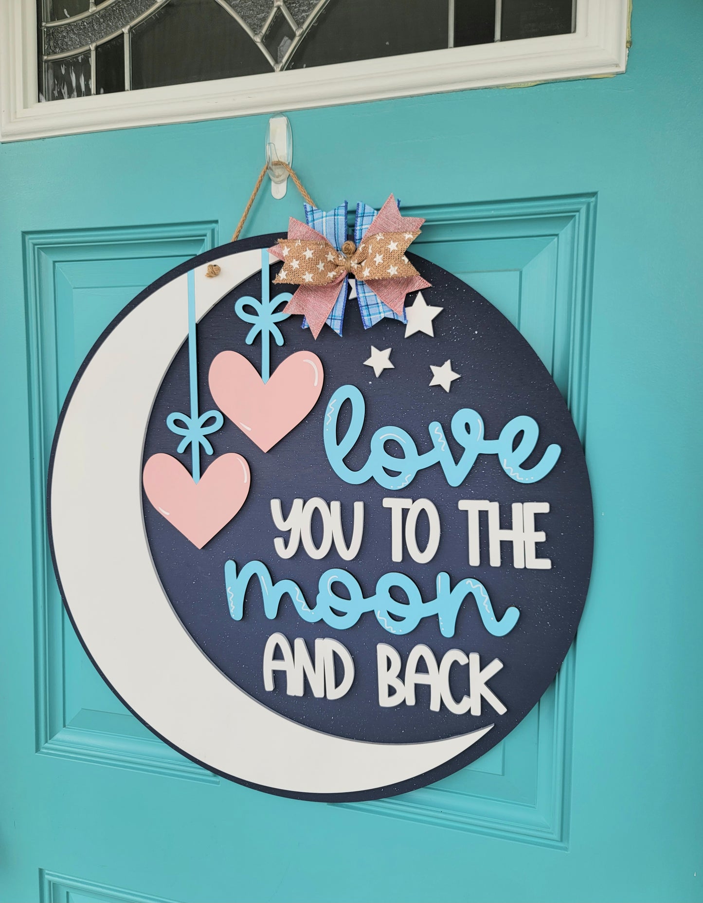 Love you to the Moon & Back Door Hanger