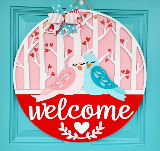 Love Birds Door Hanger- wholesale