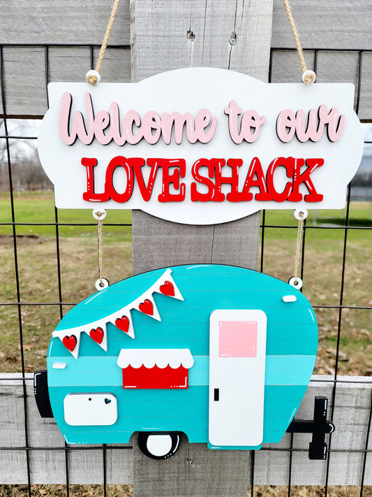 Love Shack Door Hanger