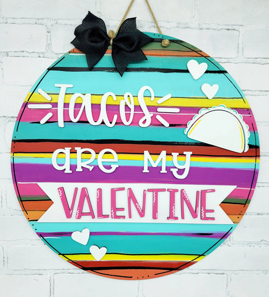 Tacos are my Valentine Door Hanger-wholesale