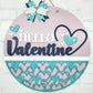Hello Valentine Lilac Glitter Door Hanger