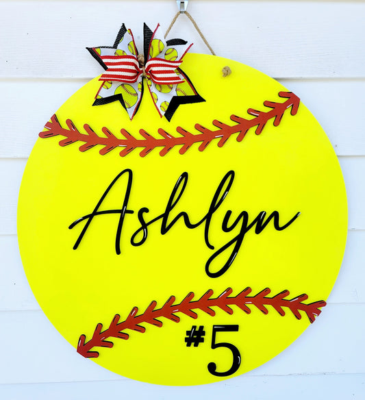 Softball Door Hanger- wholesale