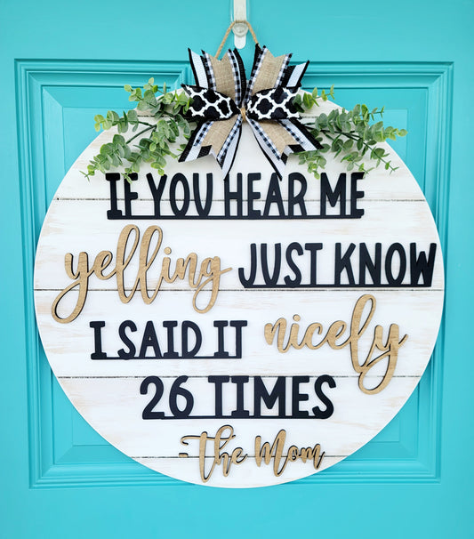 The Mom Door Hanger- wholesale