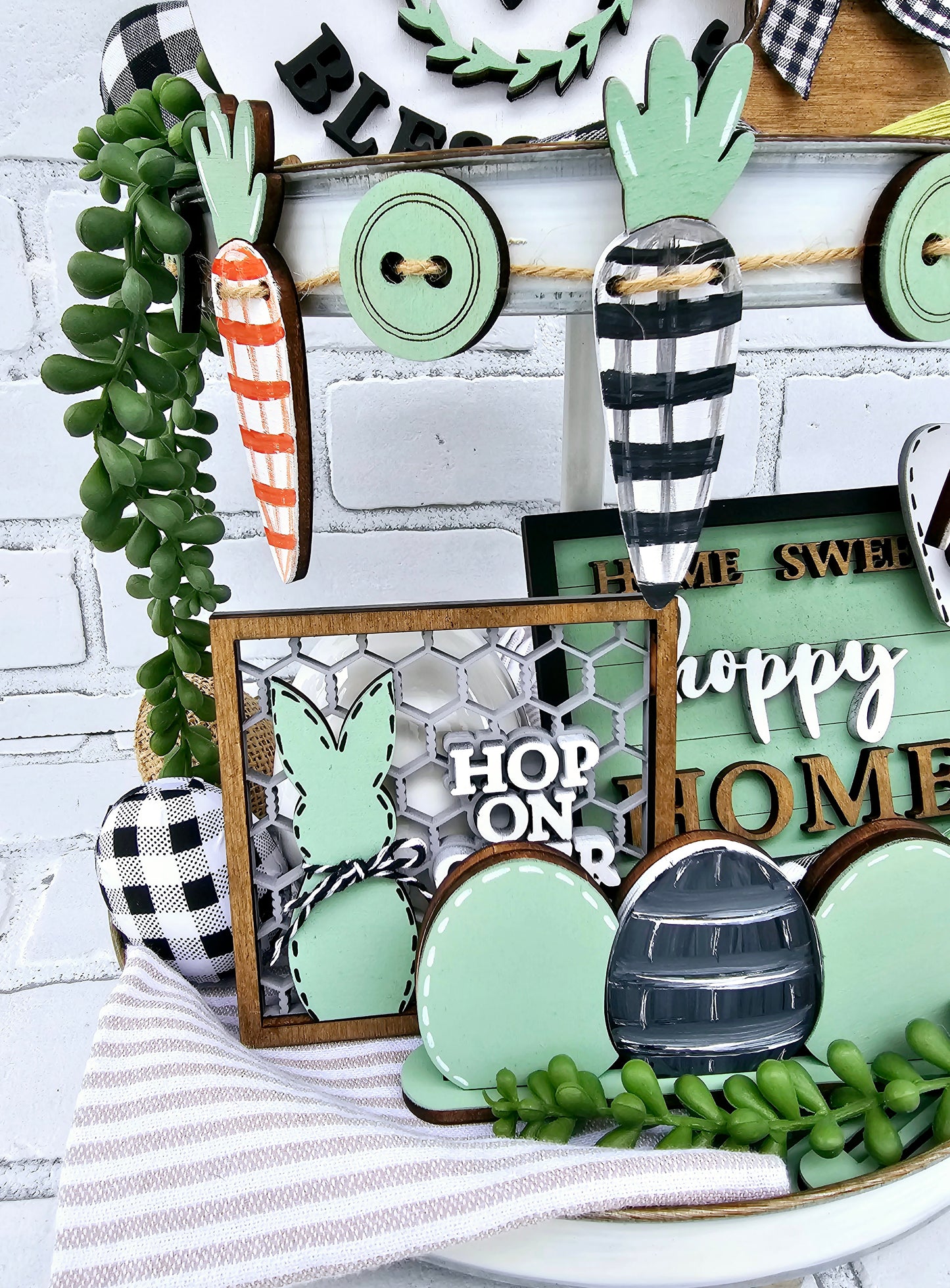 Farmhouse Easter Tiered Tray Set