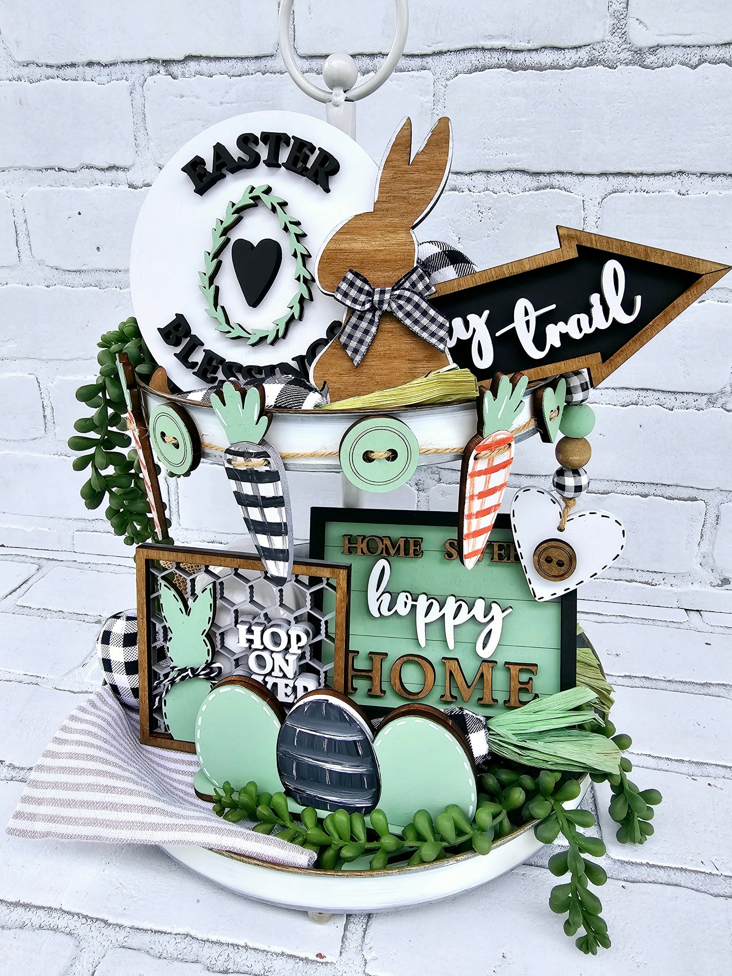 Farmhouse Easter Tiered Tray Set