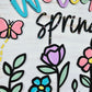 Spring Wildflowers Door Hanger