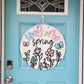 Spring Wildflowers Door Hanger