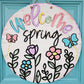 Spring Wildflowers Door Hanger