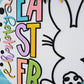 Happy Easter Bunny Tail Door Hanger