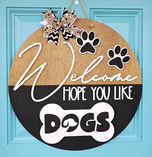 Hope you like Dogs-updated Door Hanger- wholesale