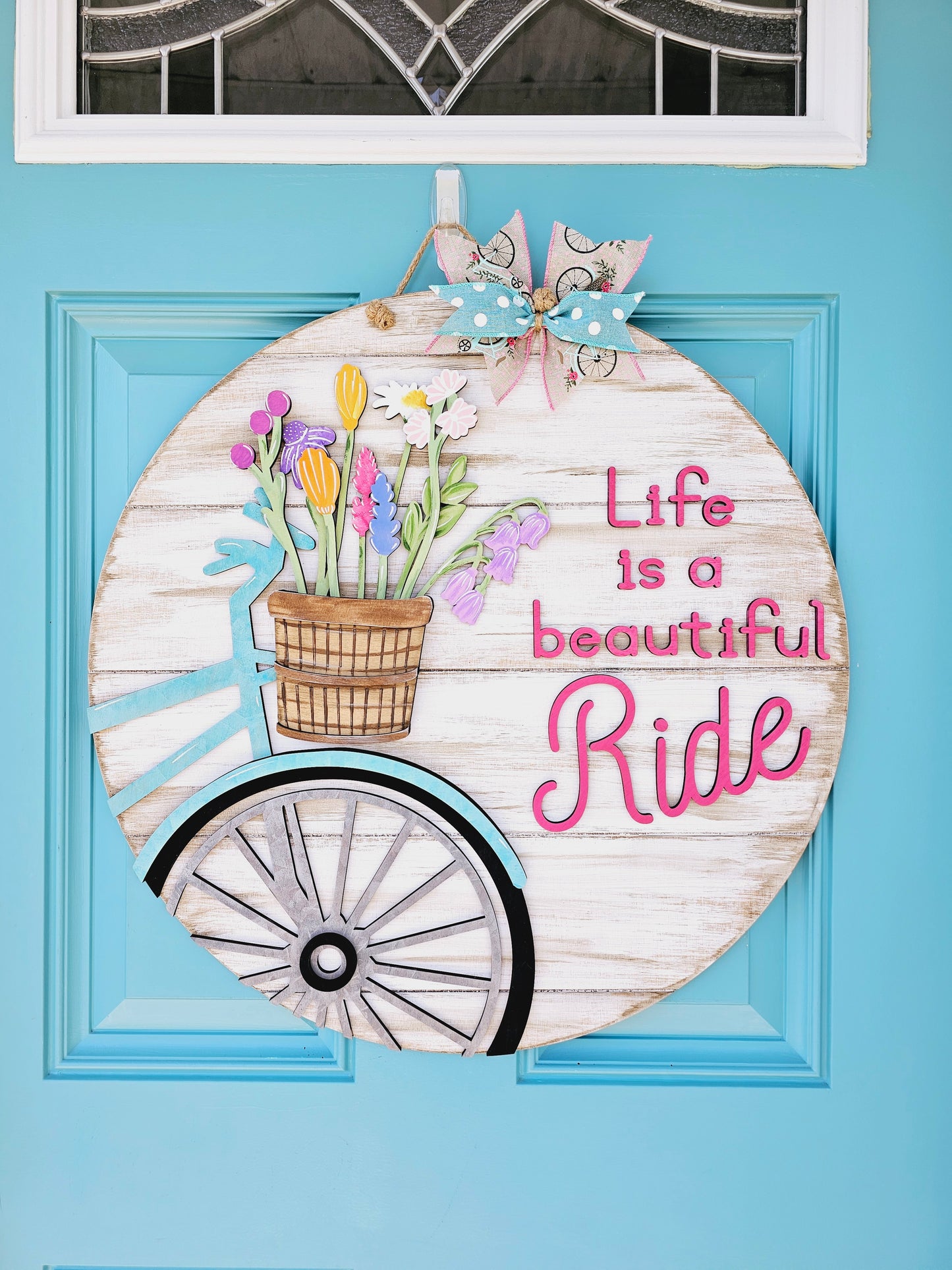Life is a beautiful ride bike Door Hanger