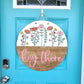 Hey There Spring Wildflowers Door Hanger