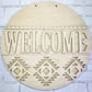 Welcome Aztec Door Hanger