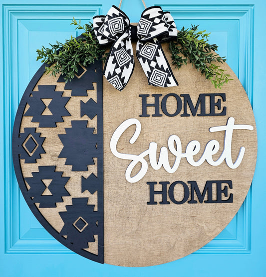 Home Sweet Home Aztec Door Hanger-wholesale