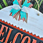 Welcome Aztec Door Hanger