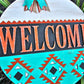 Welcome Aztec Door Hanger