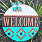 Welcome Aztec Door Hanger