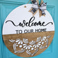 Welcome to our home Mandala Door Hanger