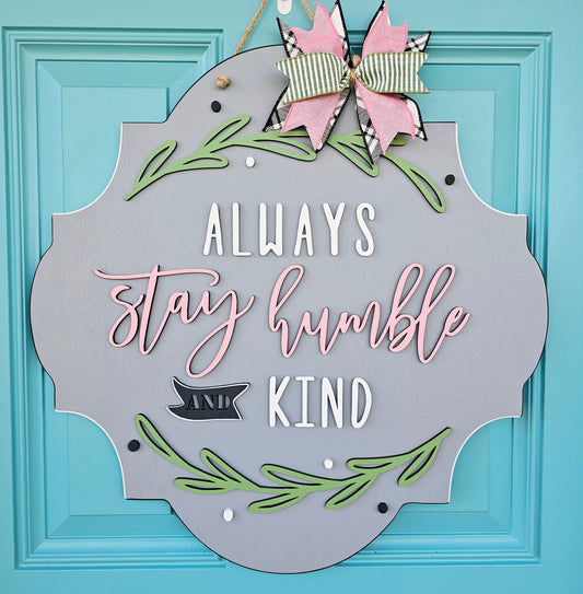 Humble and Kind Door Hanger- wholesale