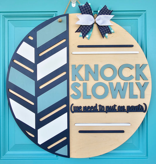 Knock Slowly Door Hanger- wholesale