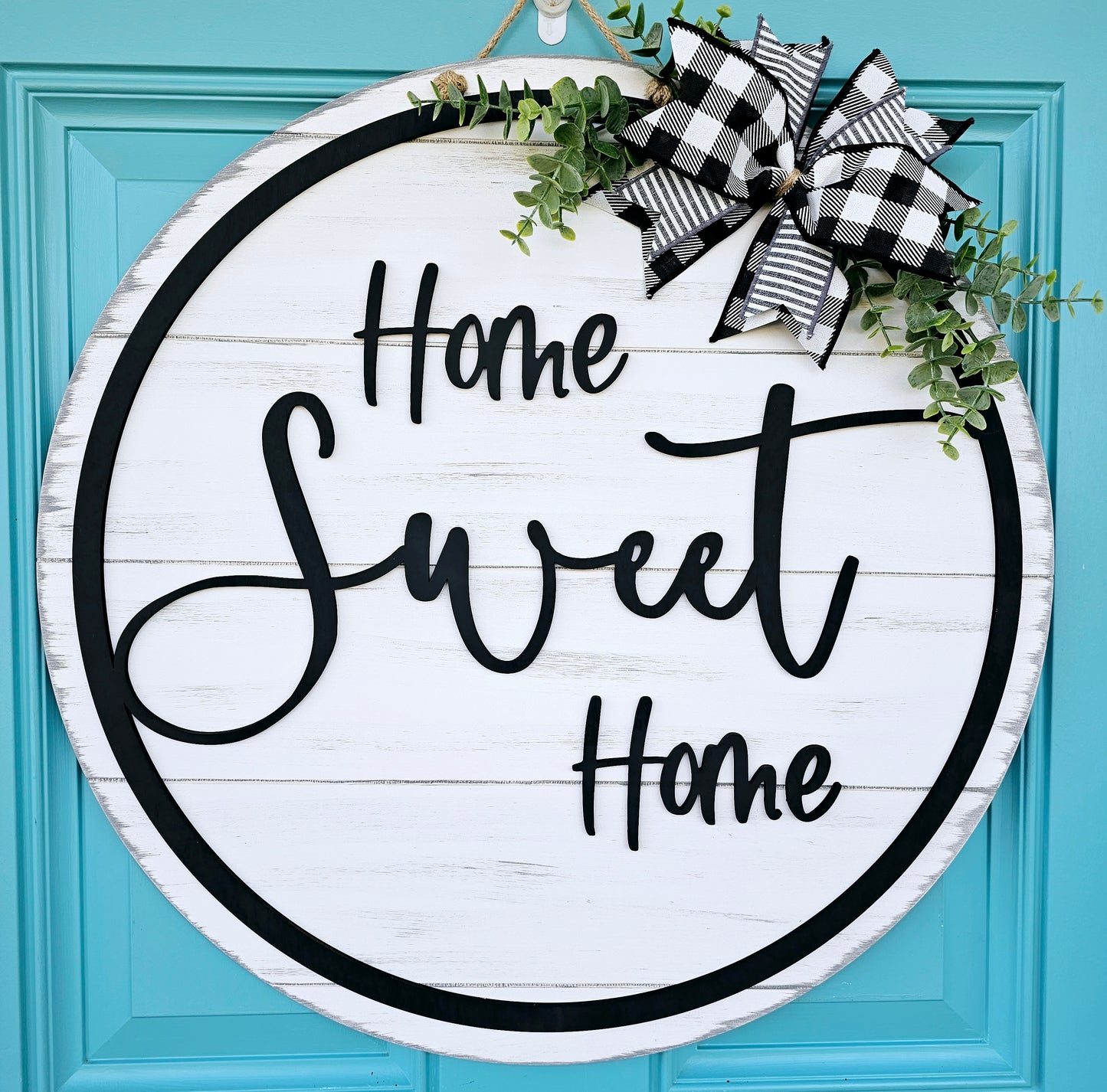 Home Sweet Home Ring Door Hanger