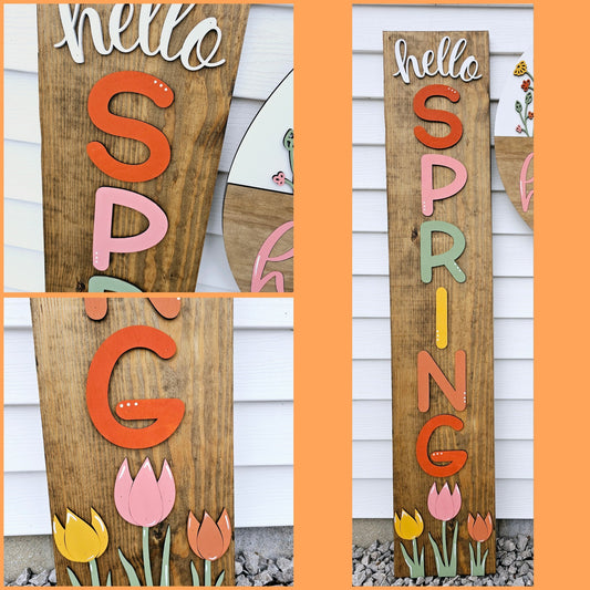 Hello Spring Boho Leaner- wholesale