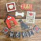Dog Tiered Tray Set