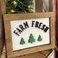 Farm Christmas Tiered Tray Set