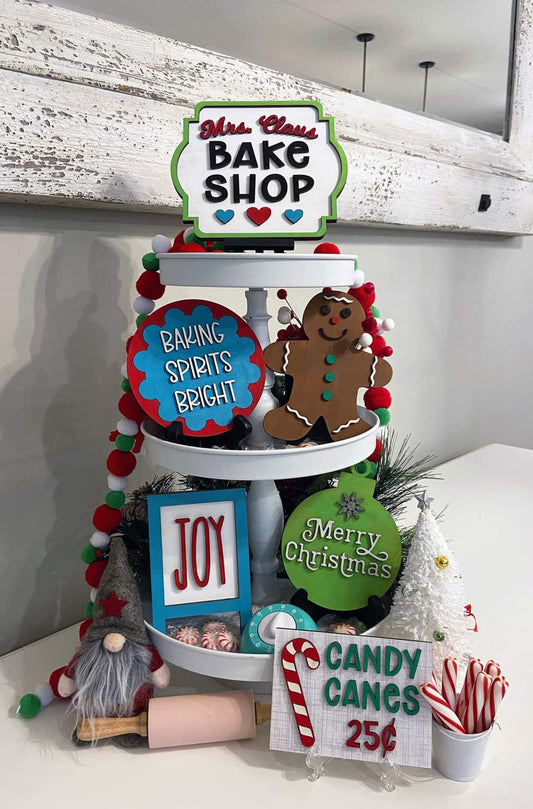 Christmas Baking Tiered Tray Set- wholesale