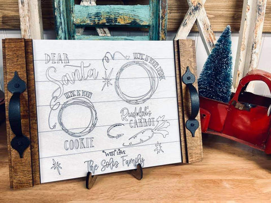 Personalized Santa Tray