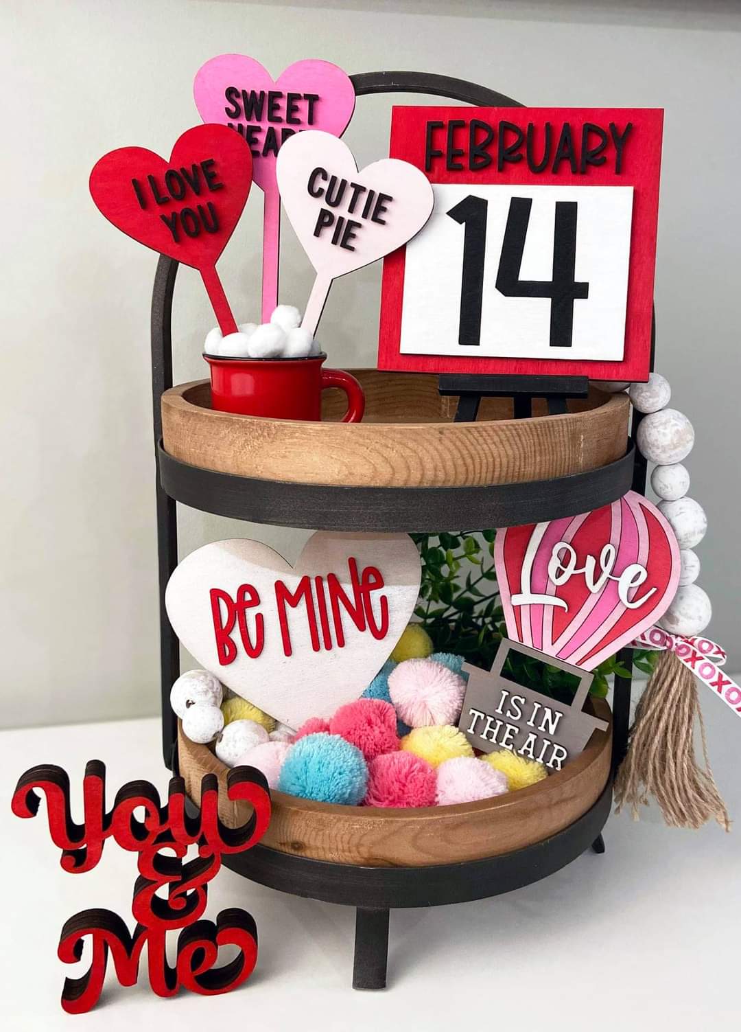 Love is in the Air Tiered Tray Set