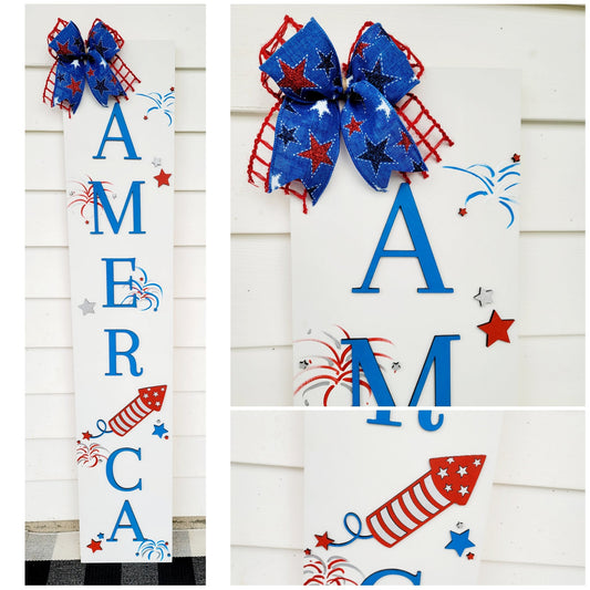Patriotic Porch Leaner- wholesale