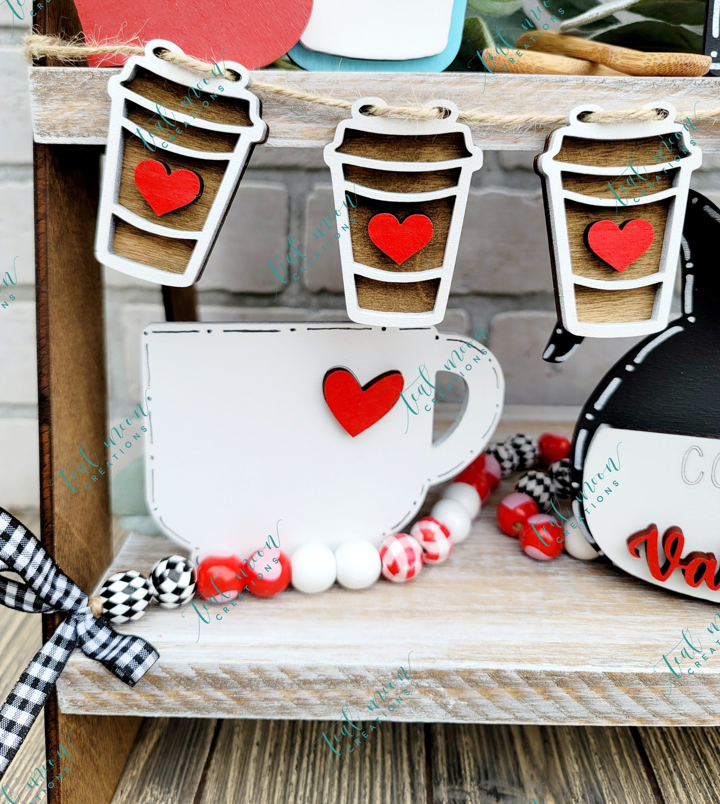 I Love You a Latte Tiered Tray Set