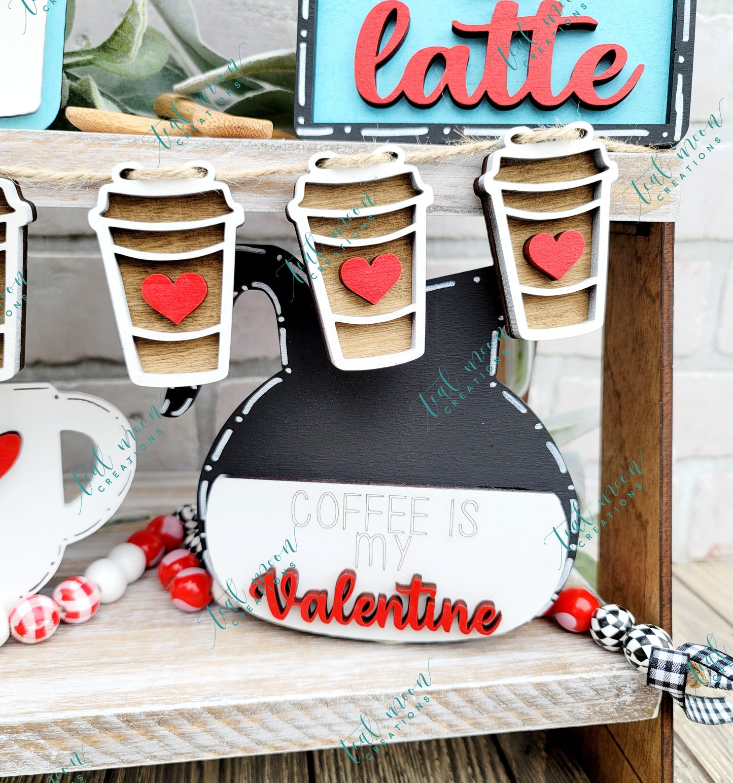 I Love You a Latte Tiered Tray Set