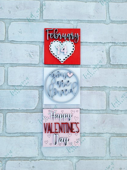 Happy Valentine's Day- Set of 3