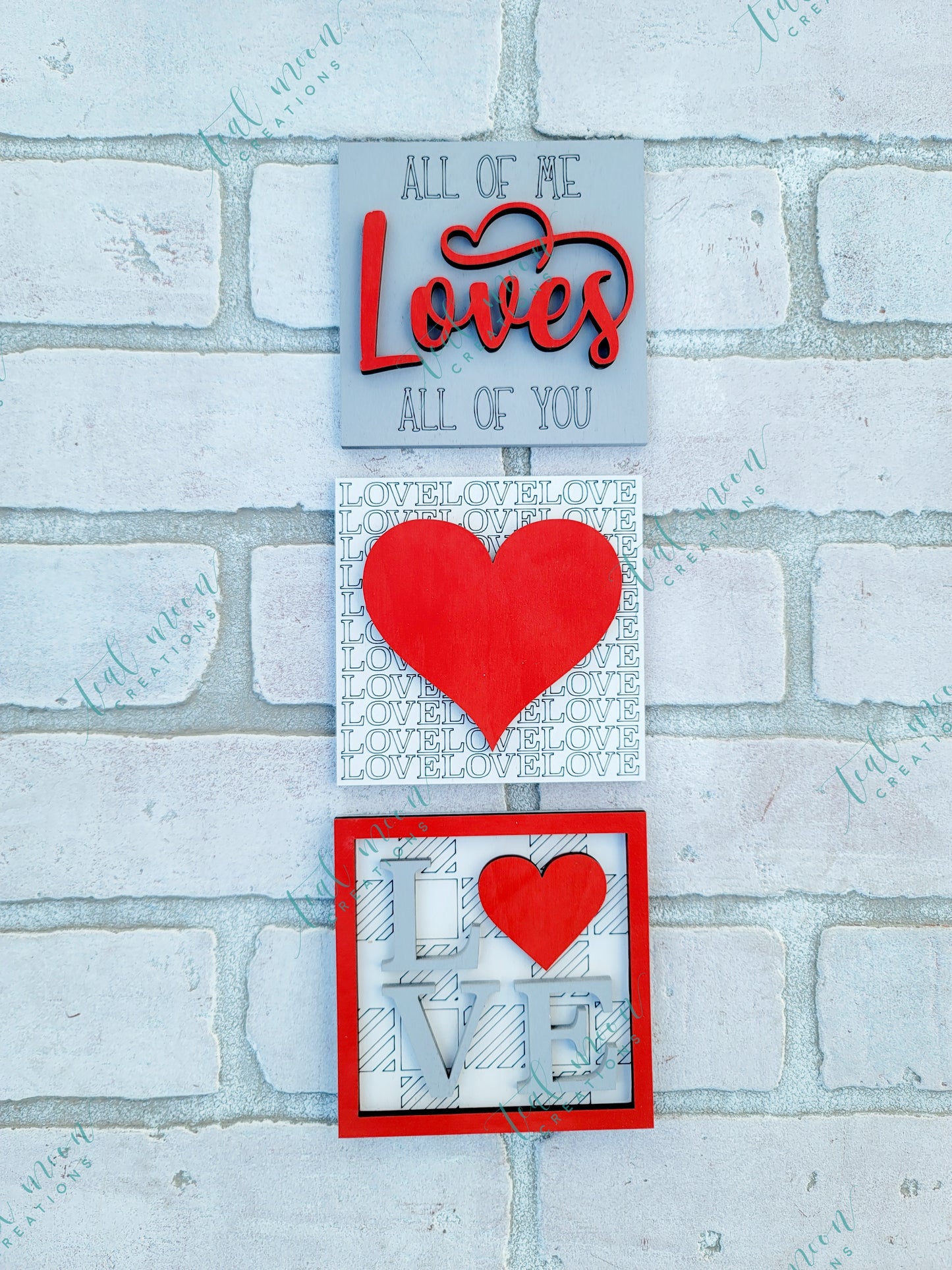 Valentine's Day Love- Set of 3