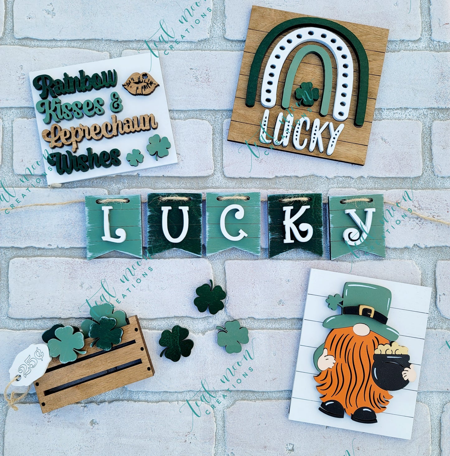 Leprechaun Tiered Tray Set