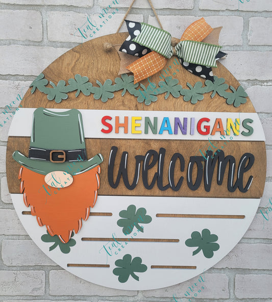 Shenanigans Welcome Door Hanger