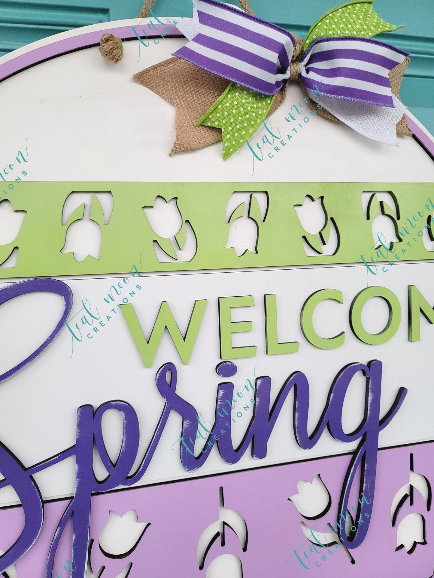 Welcome Spring Door Hanger